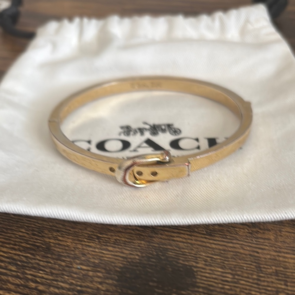 Coach Gold Buckle Bracelet